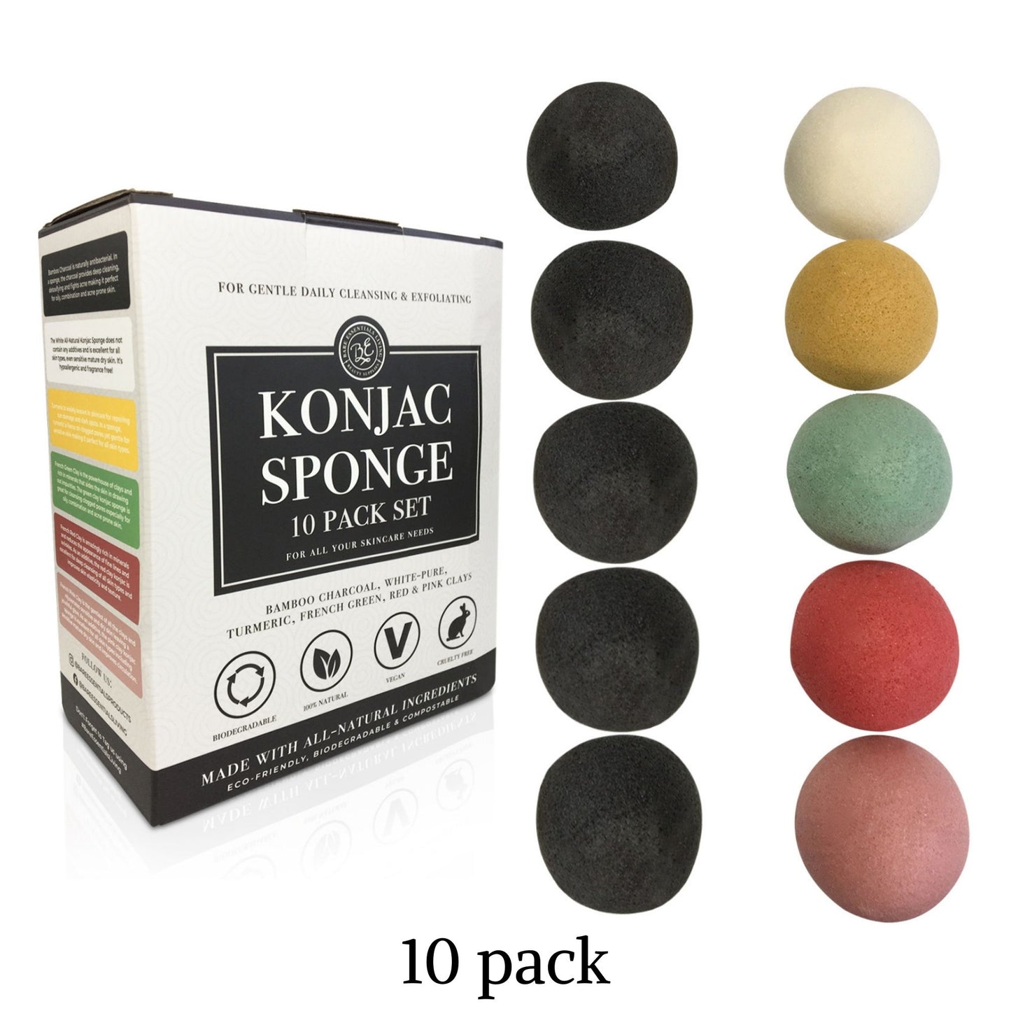 Konjac Sponges for Face and Body