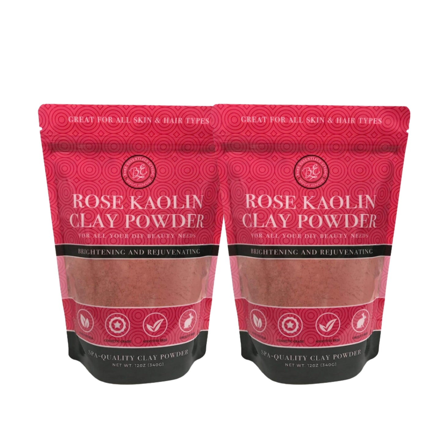 Fancy Kaolin Clay Powder- Pink, Green, & Purple