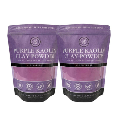 Fancy Kaolin Clay Powder- Pink, Green, & Purple