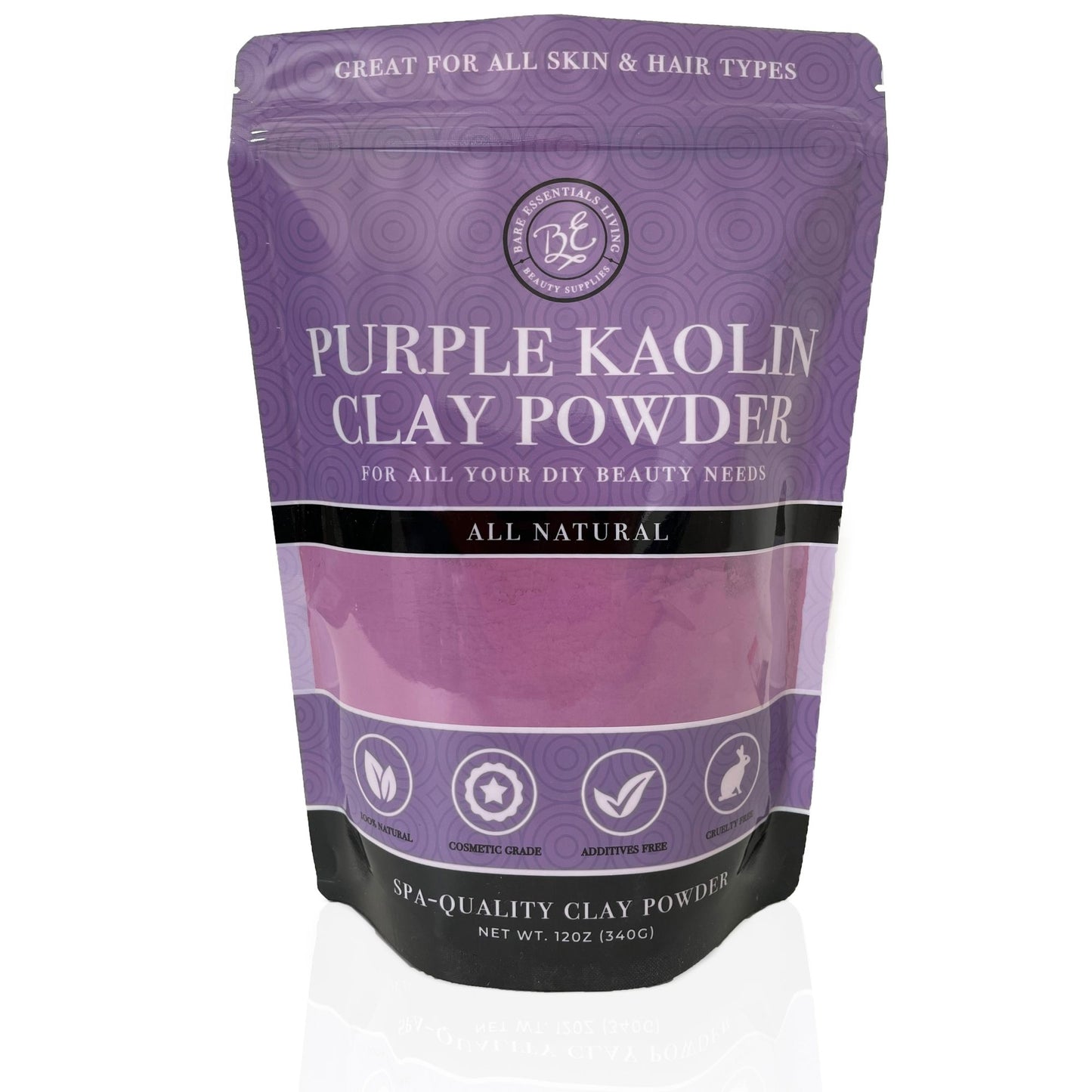 Fancy Kaolin Clay Powder- Pink, Green, & Purple