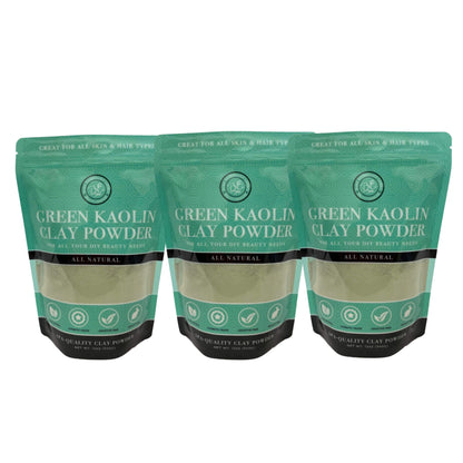 Fancy Kaolin Clay Powder- Pink, Green, & Purple