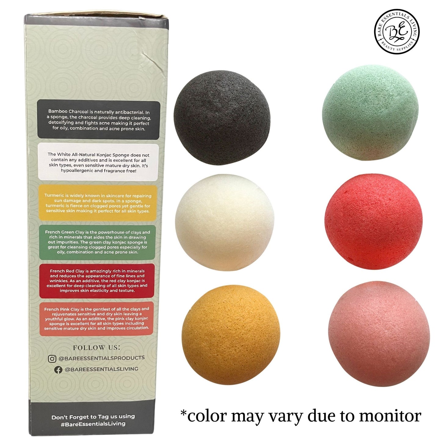 Konjac Sponges for Face and Body